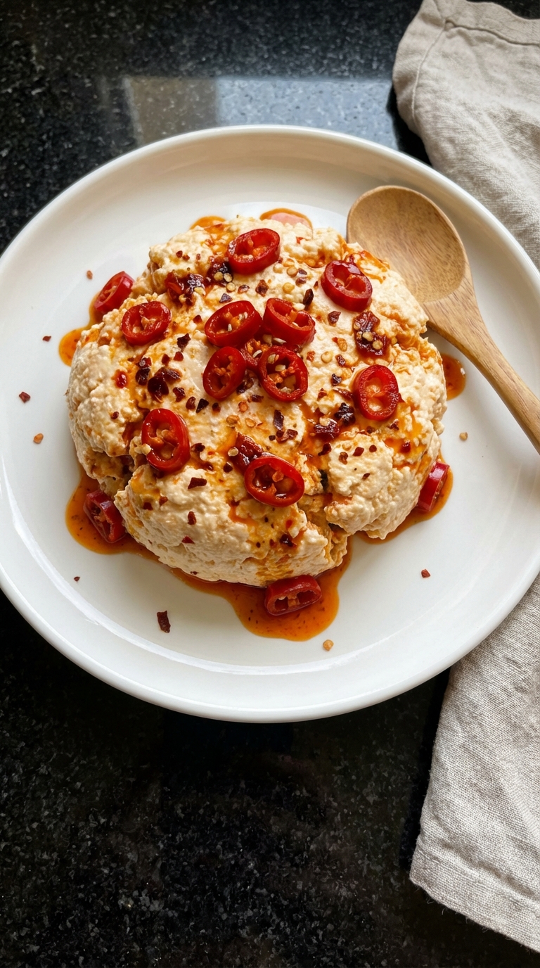 Requesón picante com pimenta