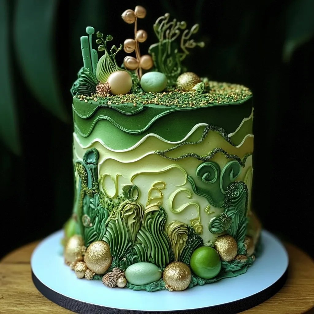 Bolo Decorado Verde: Uma Receita Incrível e Essencial com 7 Passos Fáceis