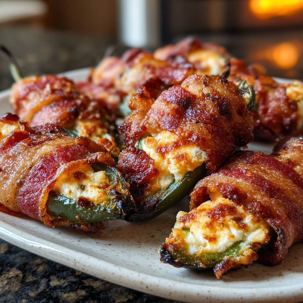 Jalapeño popper envolvido bacon