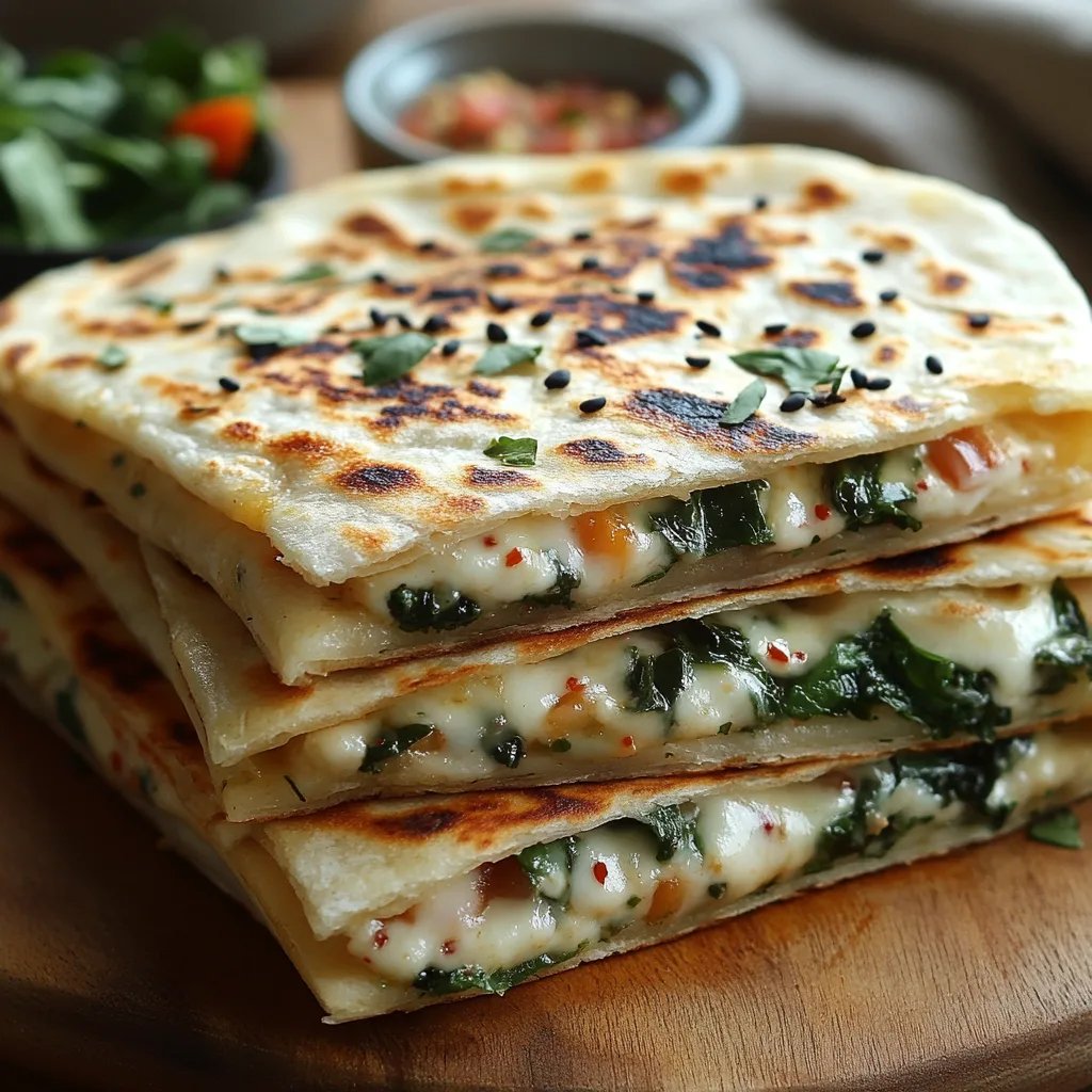Quesadillas de Espinafre e Feta: Uma Receita Incrível e Essencial