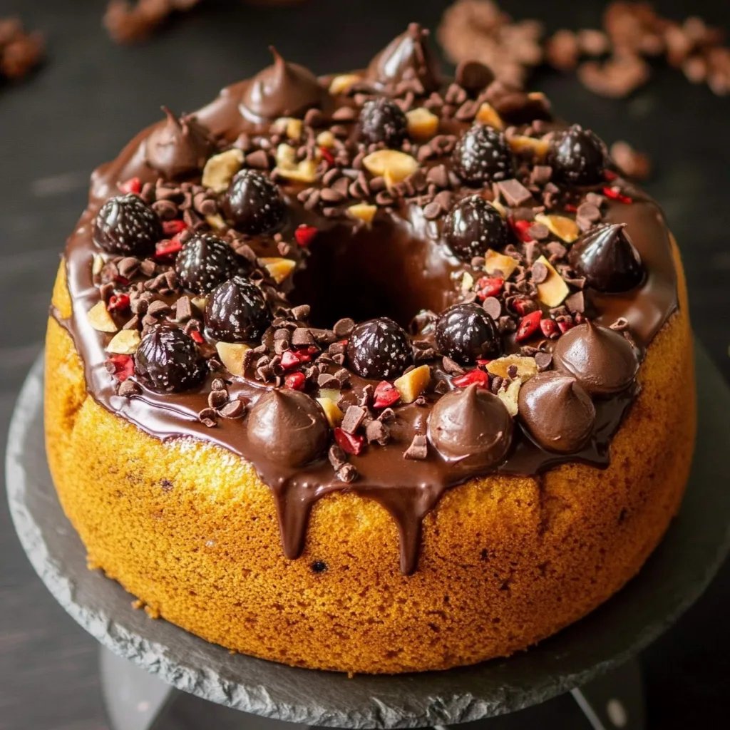 Bolo de Cenoura com Gotas de Chocolate