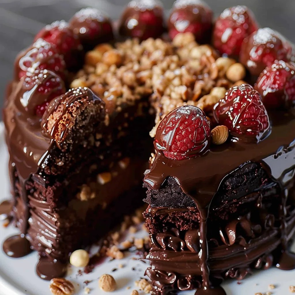 Bolo em Camadas de Ferrero Rocher Rico e Molhadinho