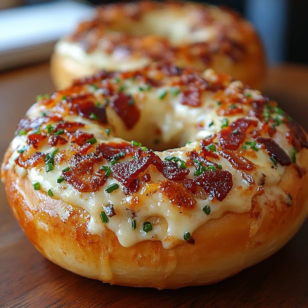 Bagels Cremosos com Bacon e Cheddar: Uma Receita Incrível e Definitiva