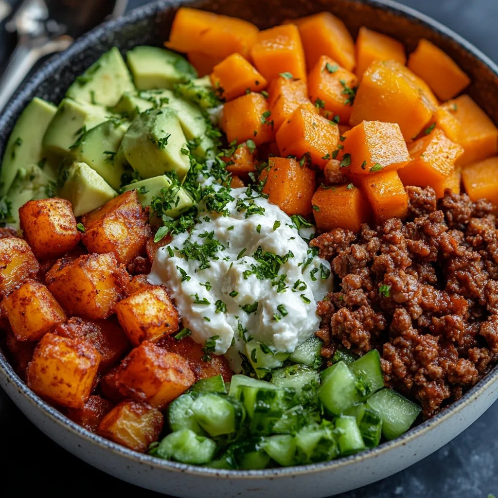 Tigelas Virais de Carne Moída com Batata-Doce: Uma Receita Incrível e Definitiva