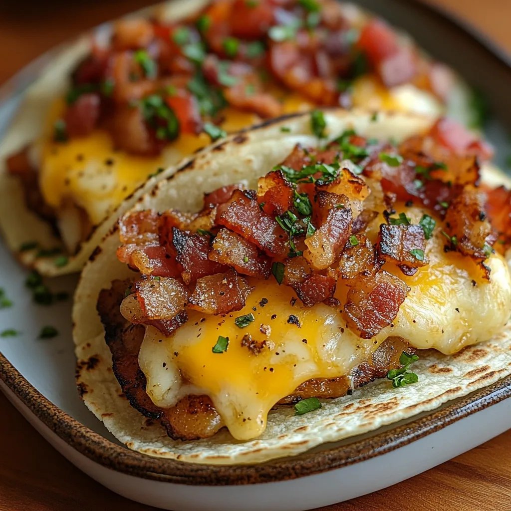 Tacos de Café da Manhã com Bacon e Queijo: Uma Receita Incrível e Definitiva