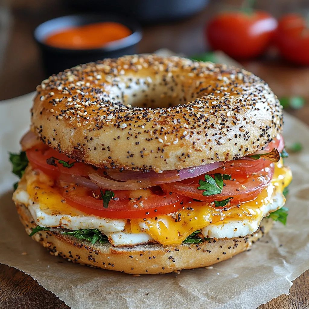Sanduíche de Bagel para o Café da Manhã: Uma Receita Incrível e Definitiva