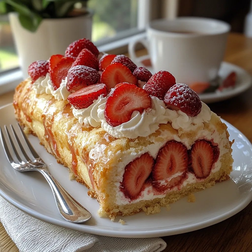 Rocambole de Cheesecake de Morango: Uma Receita Incrível e Definitiva