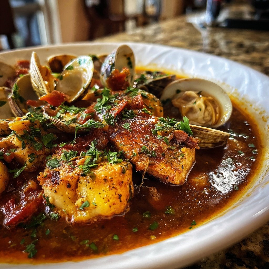 Carne de porco à alentejana