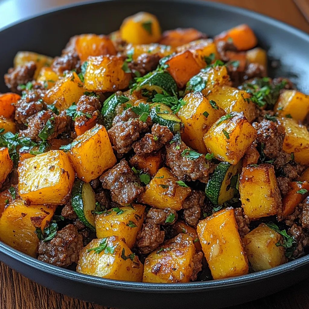 Carne Moída com Abobrinha e Batata-Doce: Uma Receita Incrível e Essencial para Todos