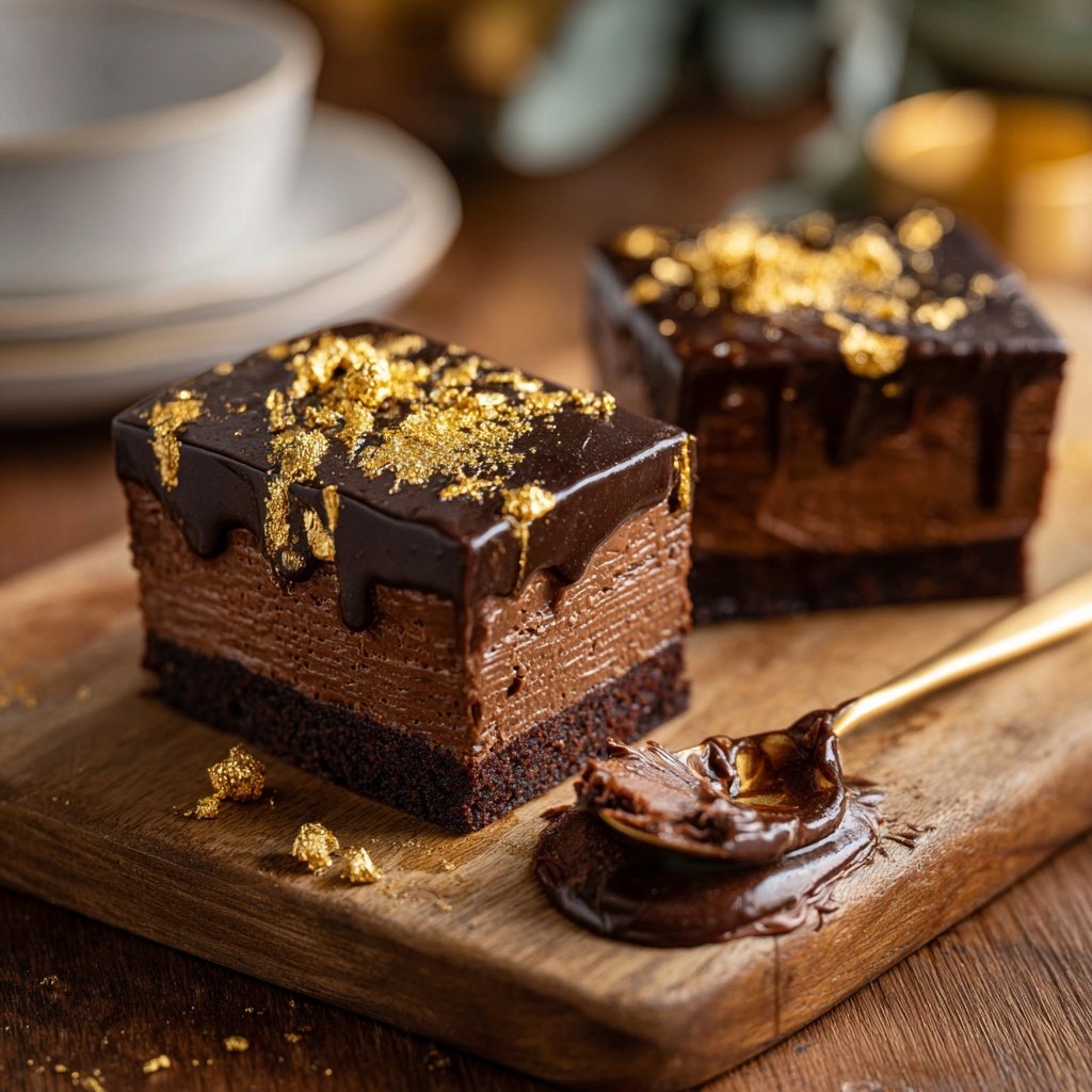 Taças indulgentes de chocolate de Dubai