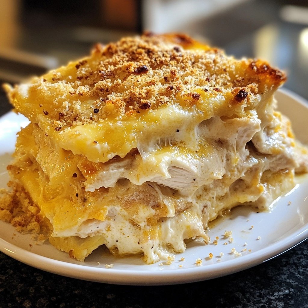 Frango com Lasanha Cremosa