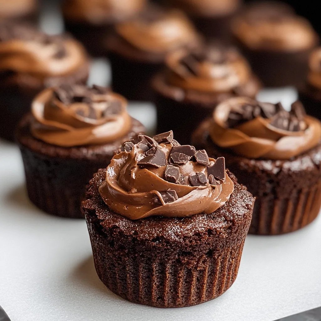 Brownie Bites com Ganache de Chocolate Batida