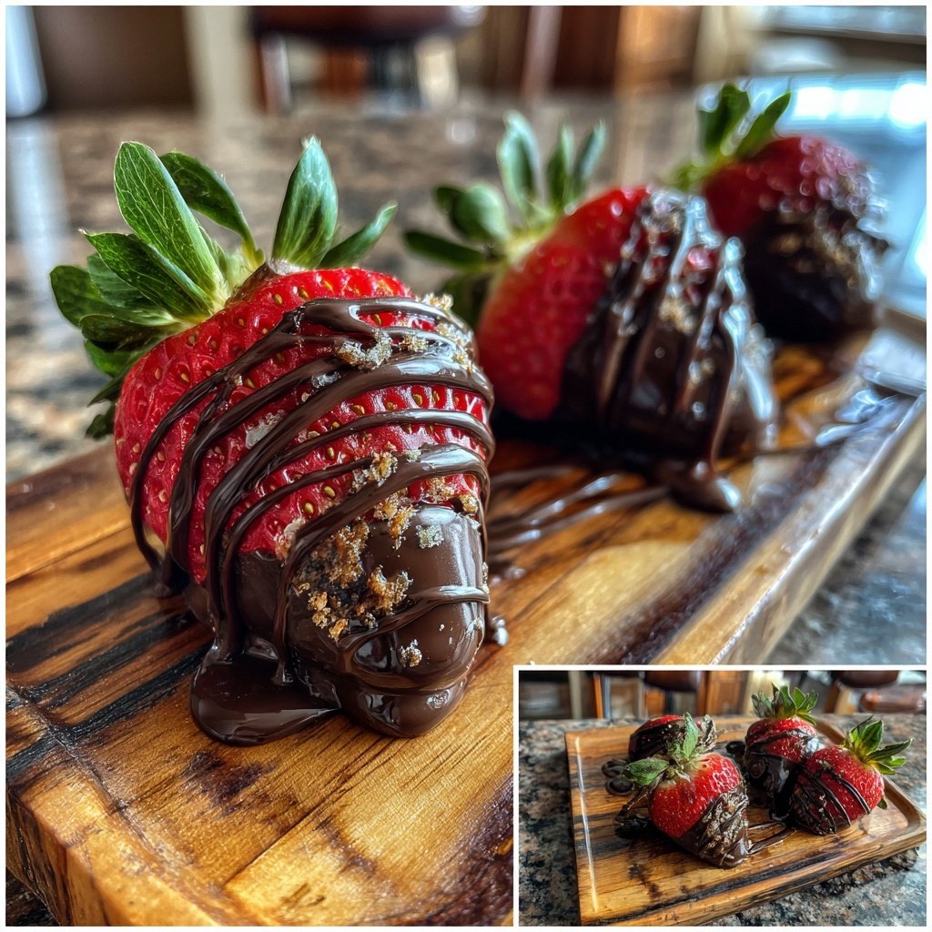 Explosão de morango com chocolate estilo Dubai