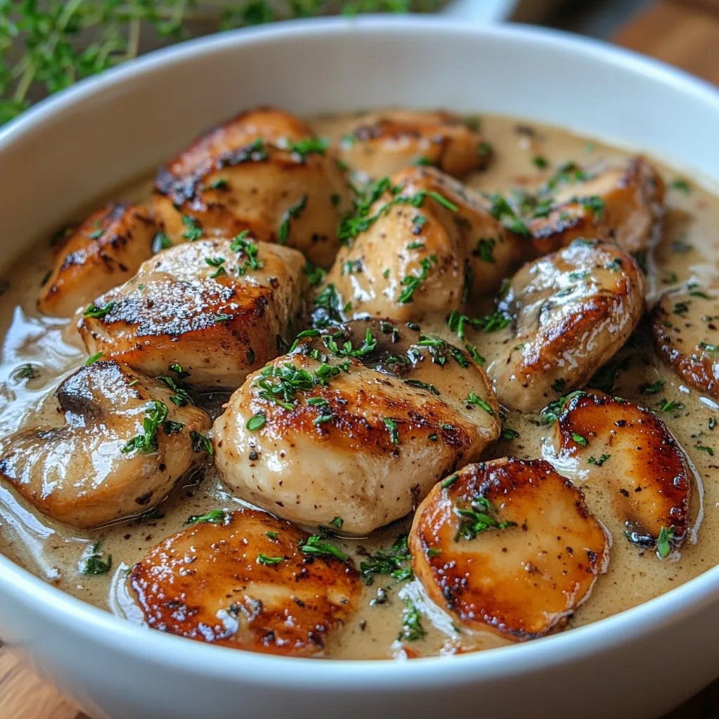 Frango Cremoso com Cogumelos: Uma Receita Incrível e Definitiva