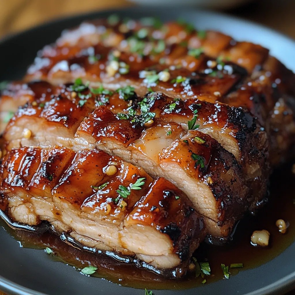 Barriga de Porco na Panela Lenta com Glacê de Mel e Balsâmico: Uma Incrível Receita Secreta