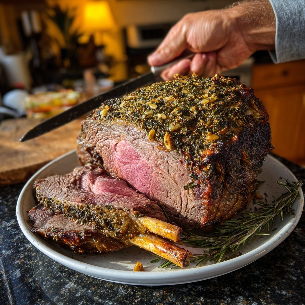 Prime rib crosta ervas alho
