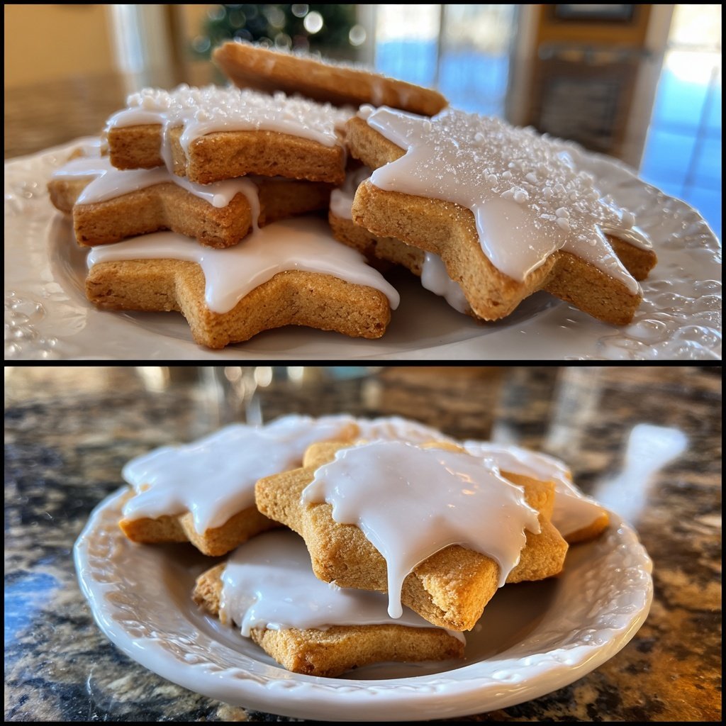 Biscoitos açúcar glacê real festivo