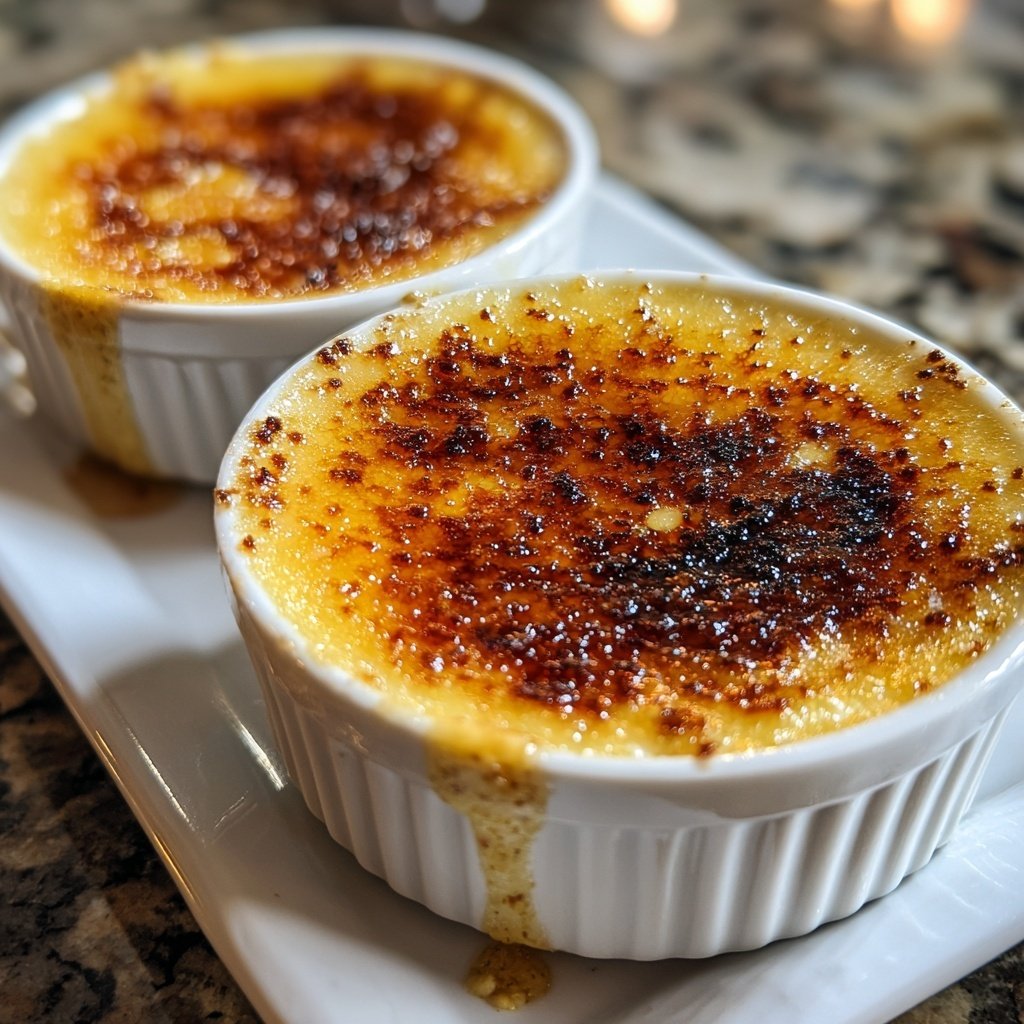 Colheres de crème brûlée em mini porções