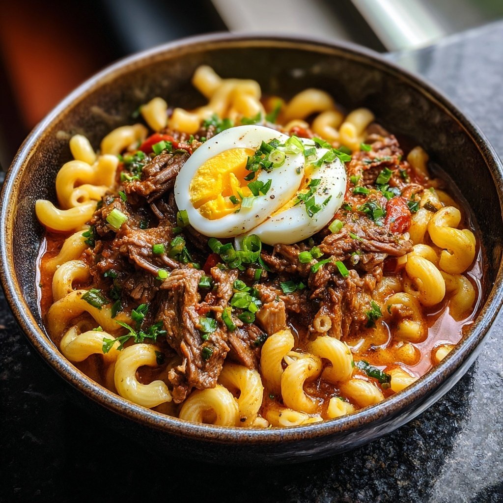 Sopa Strogonoff Carne Macarrão Ovo