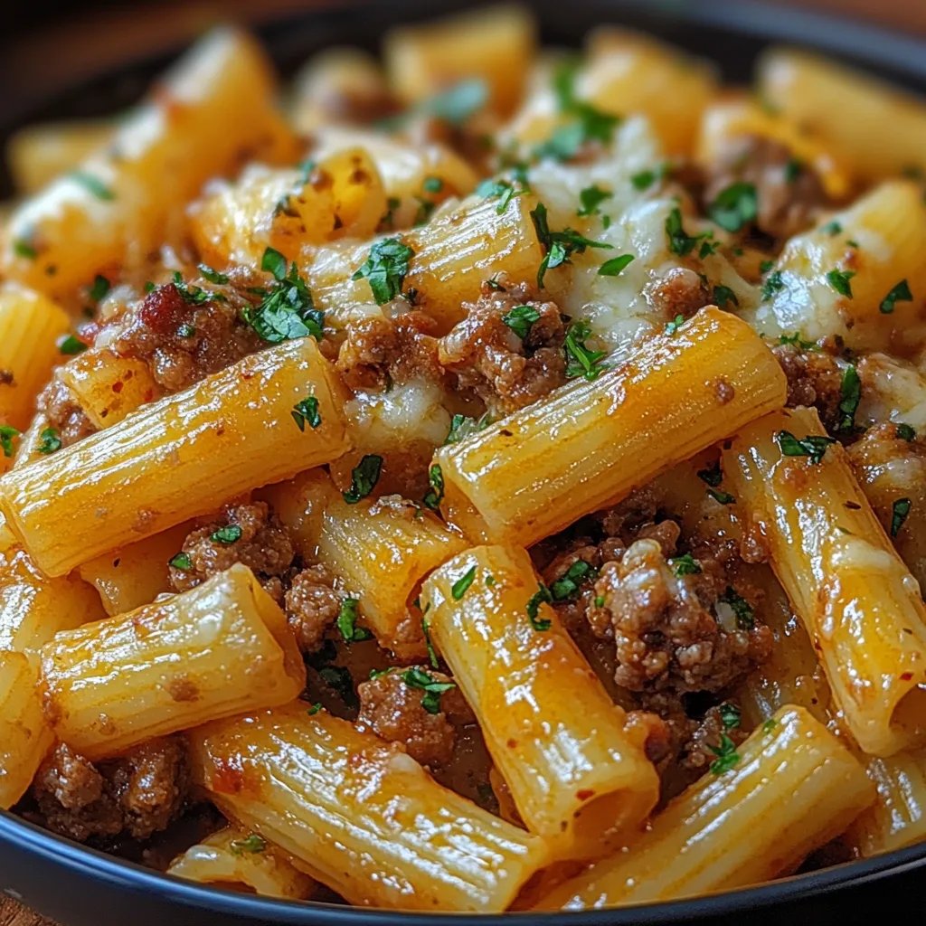 Penne com Queijo e Carne Moída na Manteiga de Alho: Uma Receita Incrível e Definitiva