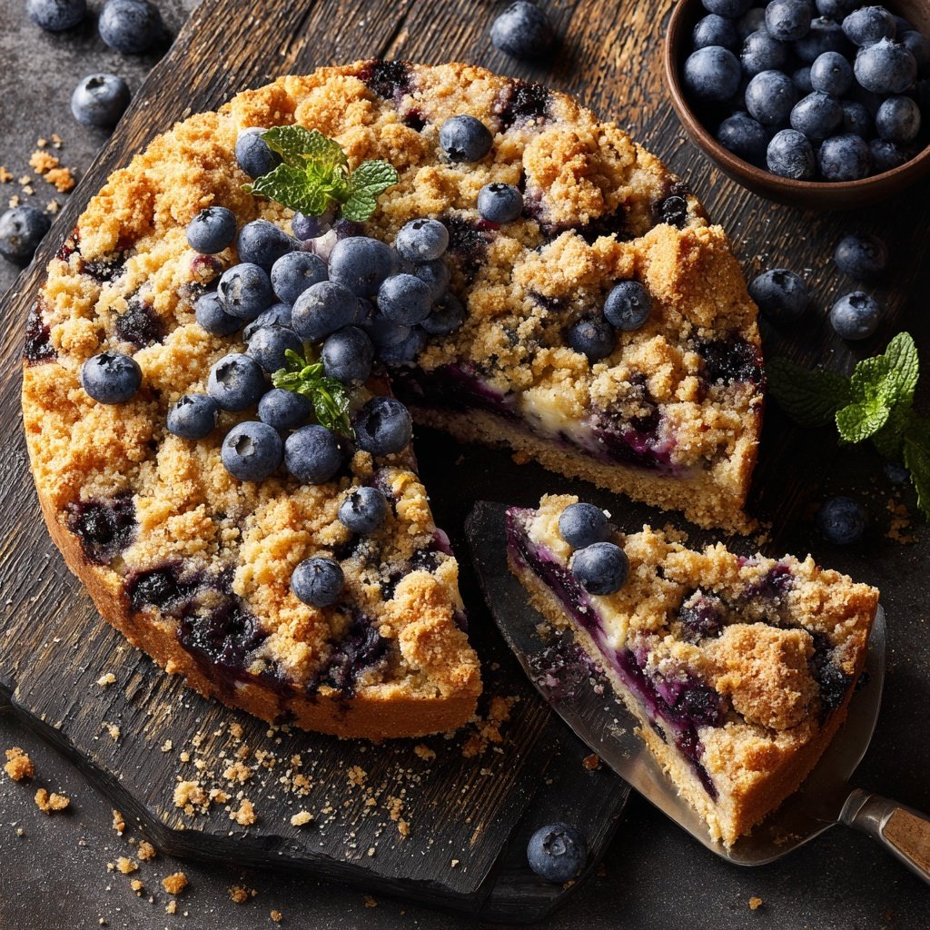 Grunt de mirtilos em massa azeda