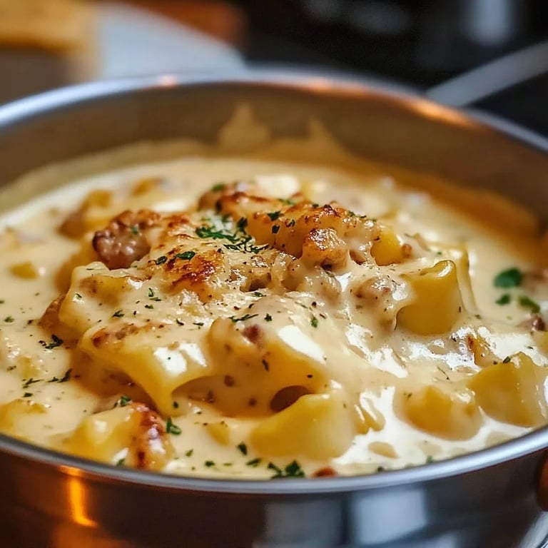 Lasanha Cremosa de Frango com Molho Branco