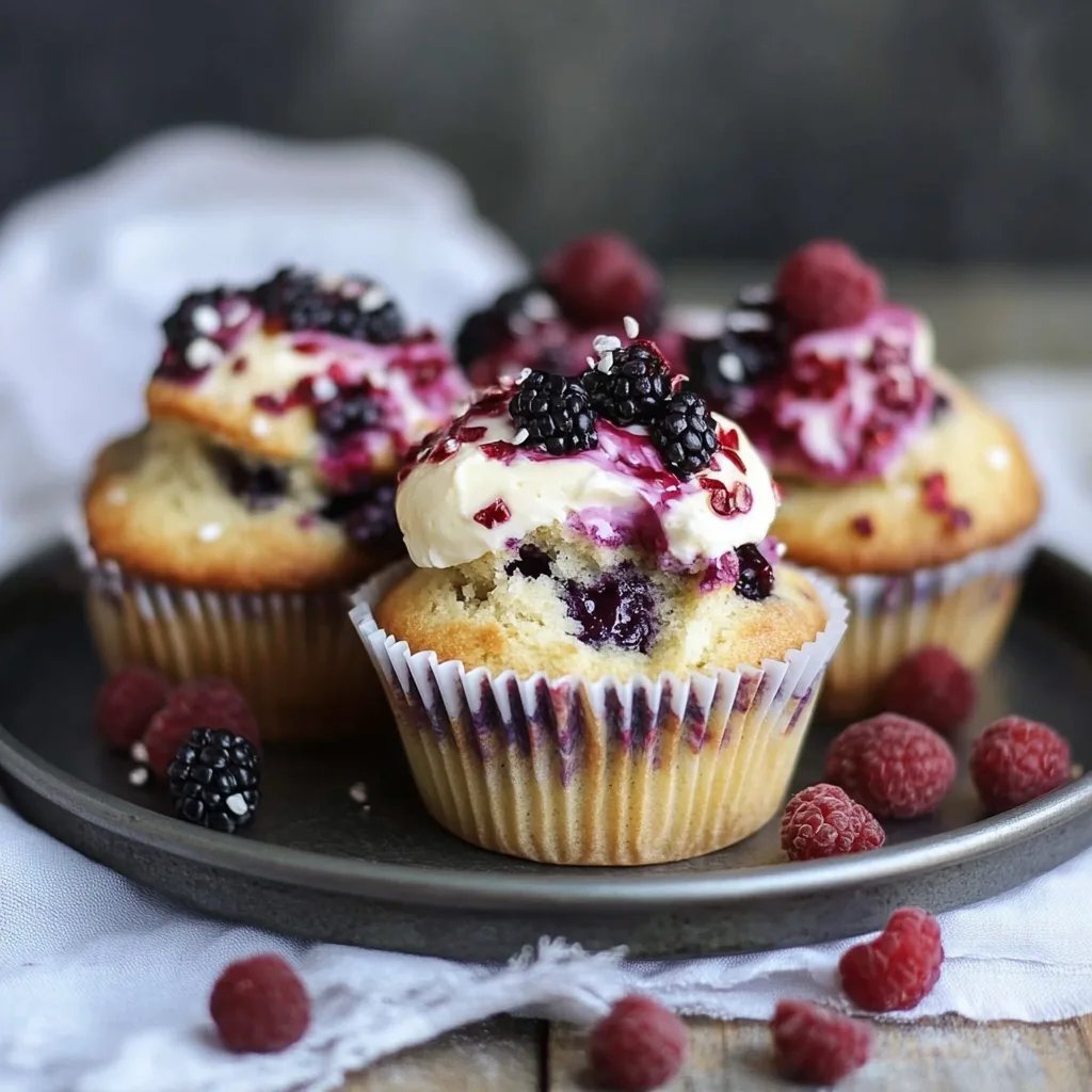 Muffins de Iogurte e Mirtilos: Uma Receita Incrível e Simples